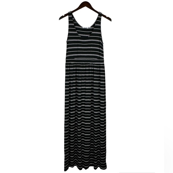 Athleta Women’s Classic Striped Sleeveless Maxi Dress Size Medium - Picture 2 of 9